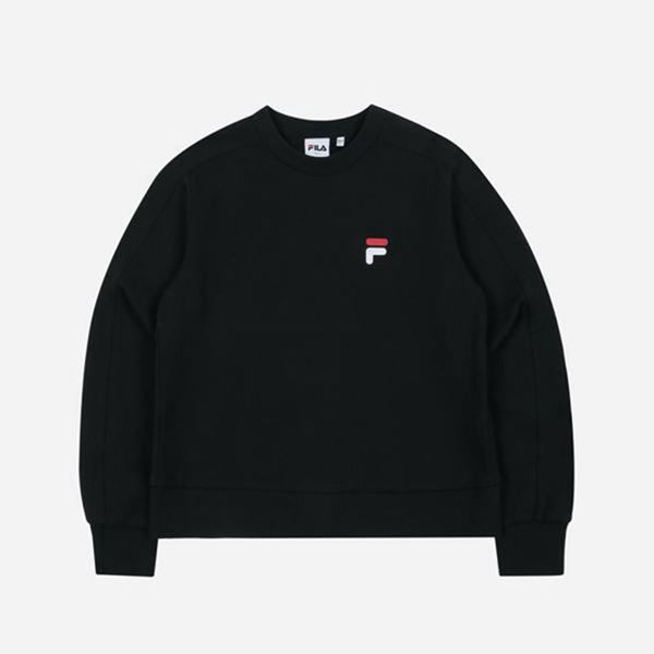 Fila Heritage Women's Sweatshirts - Black,NZ 389-74638